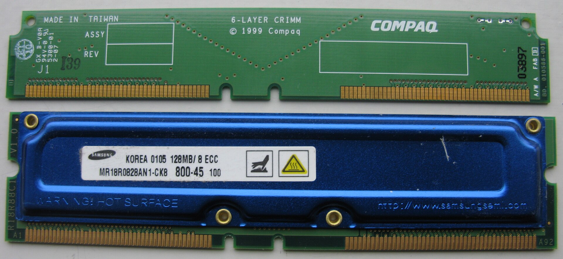 Memory modules and DRAM packages, the components behind the memory wall