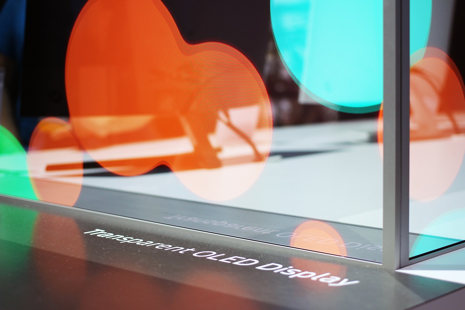An OLED television panel, the display technology that emits light per pixel